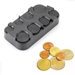 Storage box for 8 types of coins, very useful for the car
